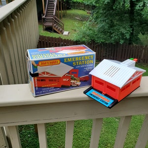 Vintage Matchbox Emergency Station with Siren Sound