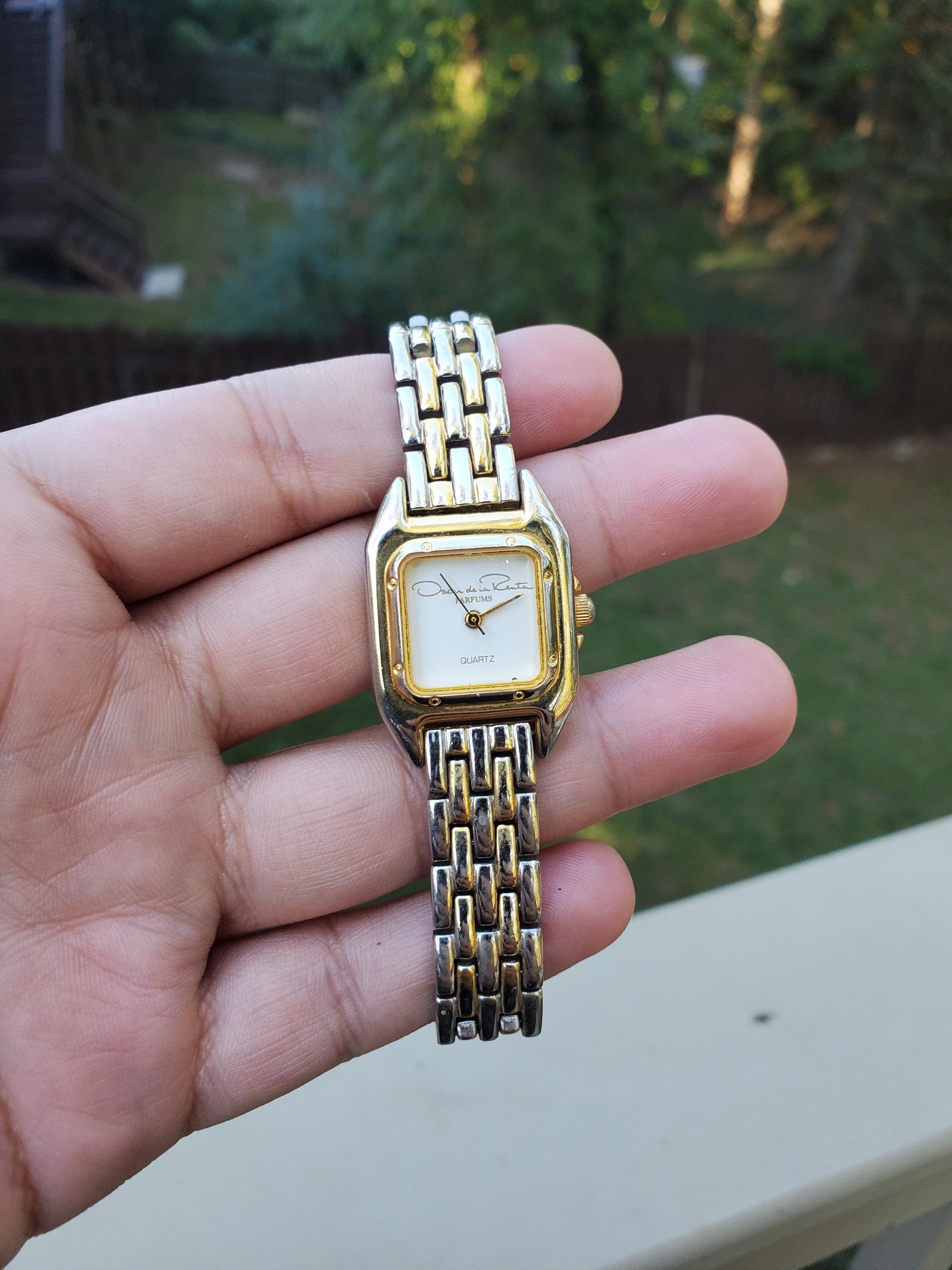 Vintage Oscar De La Renta Parfums Watch