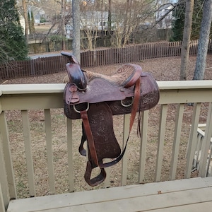 Vintage Congress Leather Saddle Horse Saddle 15&quot;