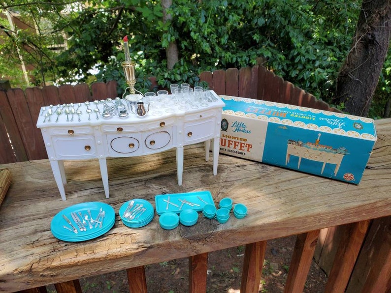 Vintage Marx Little Hostess Lighted Buffet Doll Set Etsy