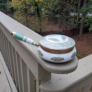 Antique Porcelain Silent Butler Ashtray
