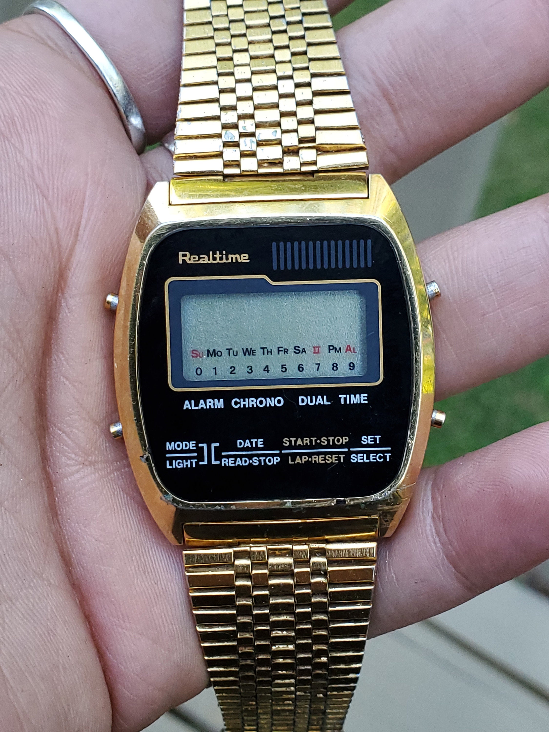 Vintage Realtime Digital Watch Chrono Watch Realtime 67429 Etsy