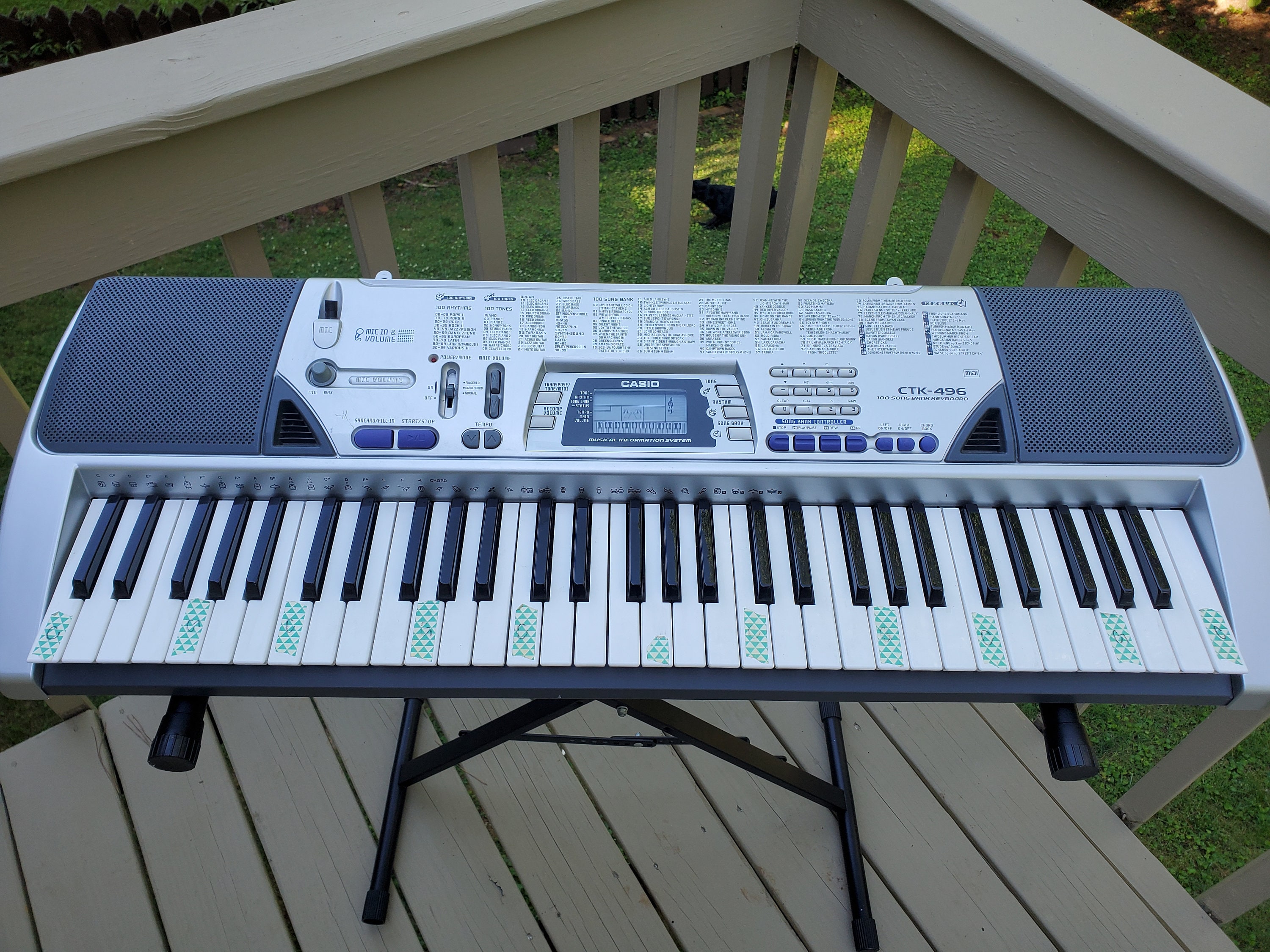 Casio CTK 496 Electronic Keyboard Piano Etsy Canada