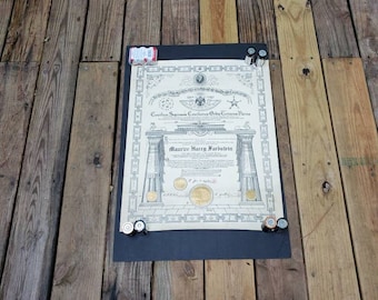 Vintage 1932 Masonic Bible: King James Version, Black Leather