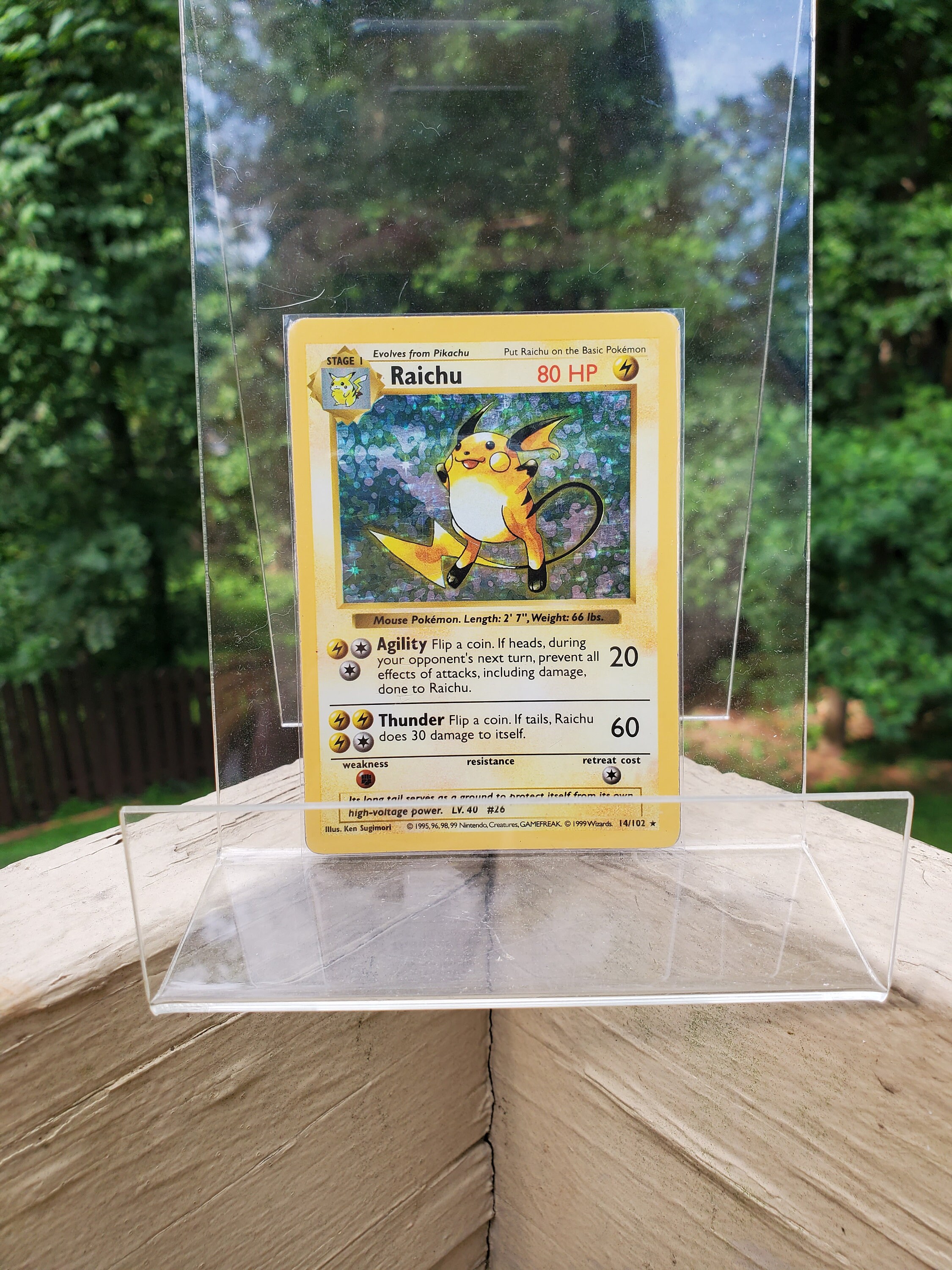 Shiny Raichu 14/102 Holo/Shiny Pokemon Card