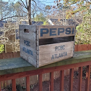 Vintage Pepsi Soda Kiste Kiste