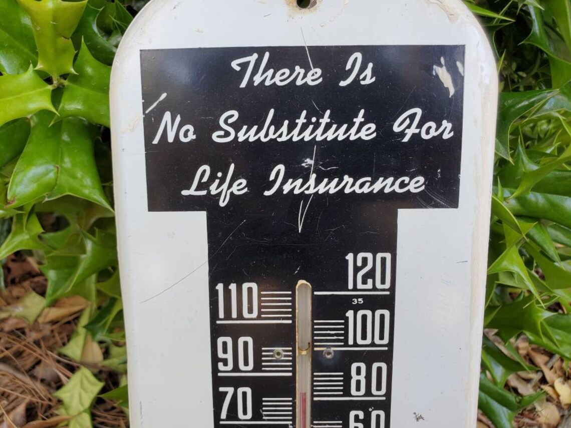 Vintage Independent Life Insurance Company Thermometer Etsy Vintage Independent Life Insurance Company Thermometer Etsy