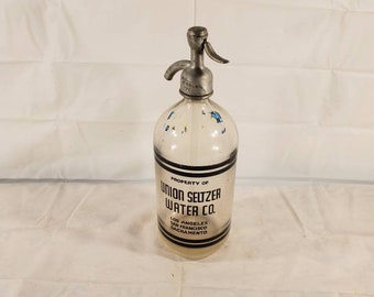 Vintage Union Seltzer Water Co Seltzer Water Bottle