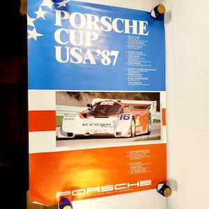 Vintage 1987 Porsche Cup Porsche Poster