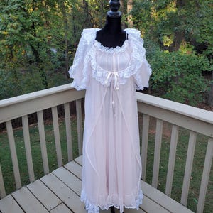 Vintage 1950s/1960s Tosca Lingerie Gown Peignoir Set Night Gown