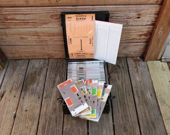 Juego de cartas de competición de la Liga Americana de Bridge de Contacto ACBL vintage.