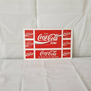 Vintage Coca-Cola International Stickers Post Card