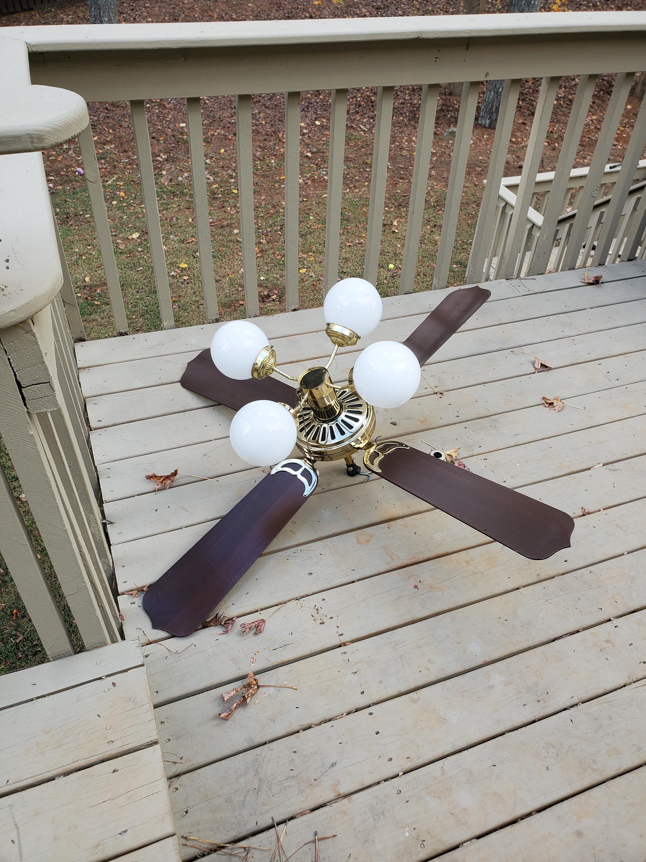 Vintage KDK Ceiling Fan Globe Light Ceiling Fan - Etsy, image size:2250x3000