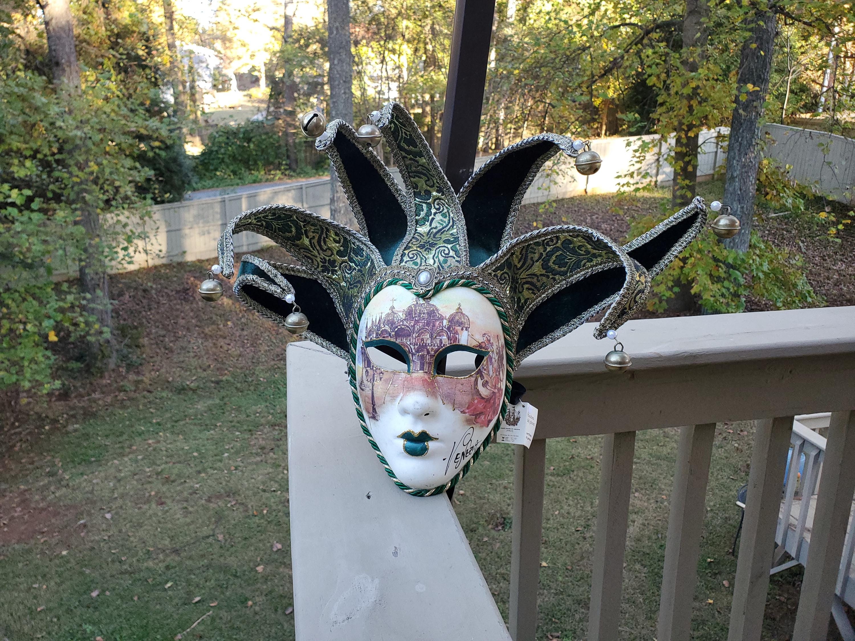 Vintage La Maschera Del Galeone Venetian Mask Made in Italy Full