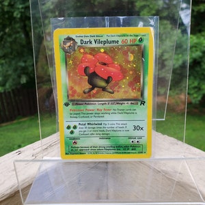 Vintage Pokemon 1e editie donkere Vileplume holografische kaart 13/82