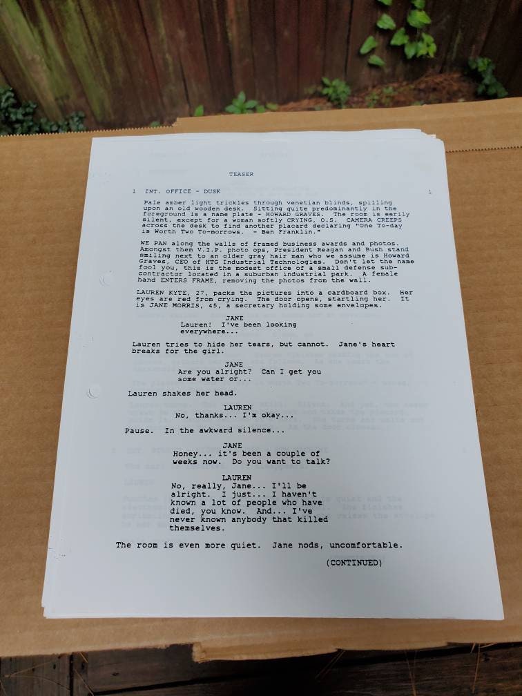 Vintage X-files TV Show Script shadows - Etsy