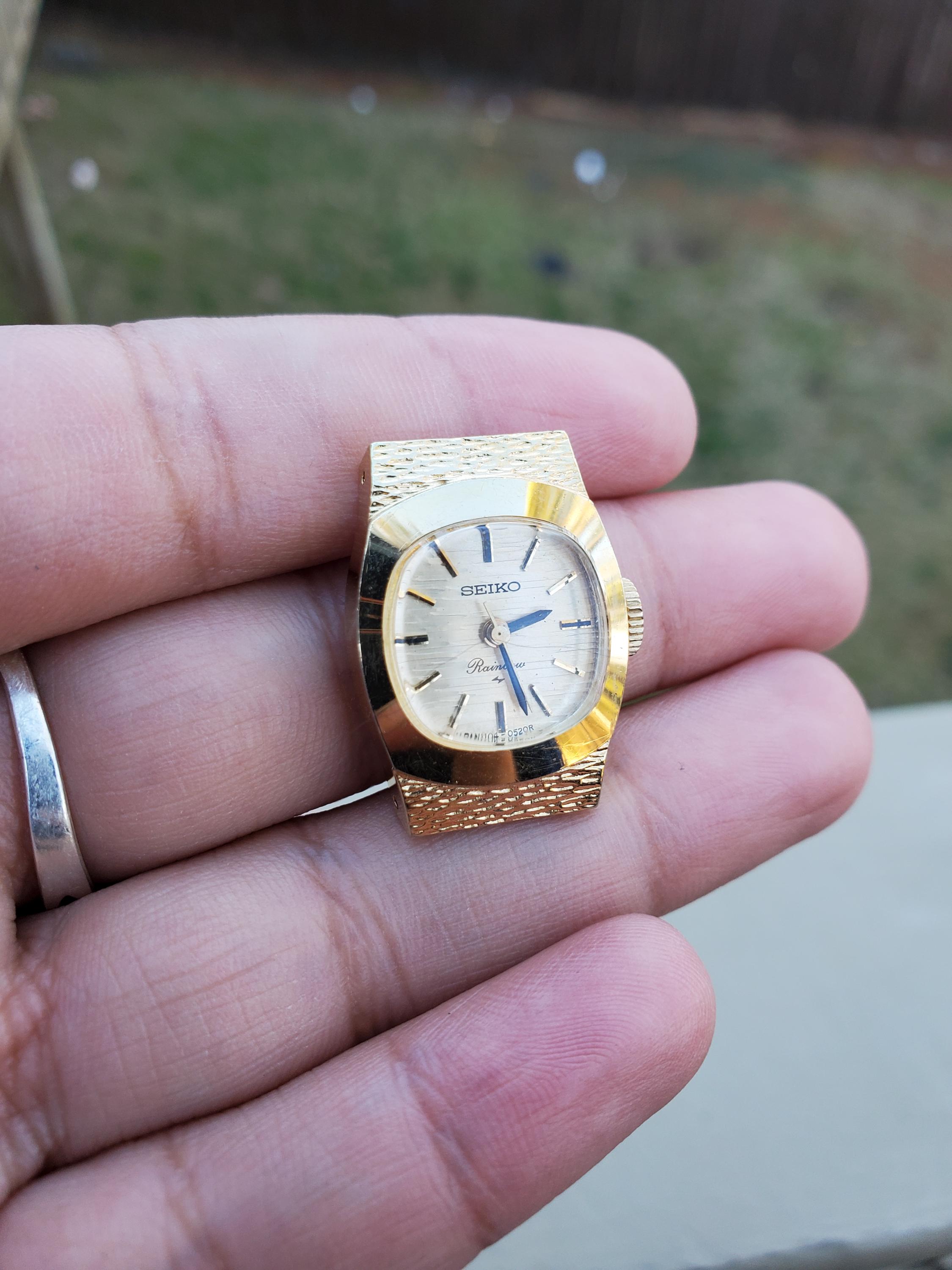 【ビンテージ】SEIKO時計 Vintage Seiko 12K Gold (6N0880) SGP Back Steel 1104-3230