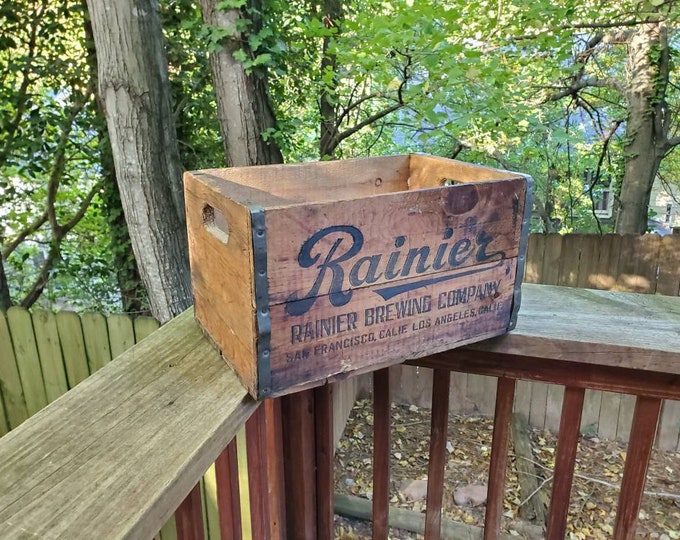 Vintage Rainier Brewing Company Rainier Beer Crate Advertising - Etsy