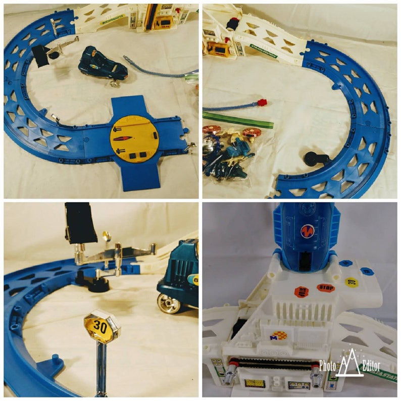 Vintage 1970s Mego Micronauts Stratastation Track Toy Set