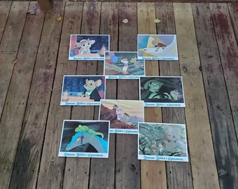Vintage Bernard & Bianca The Rescuers Down Under Movie Lobbykaartenset