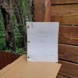 Vintage unreleased Donald Sanford Screenplay Iron Trail Script