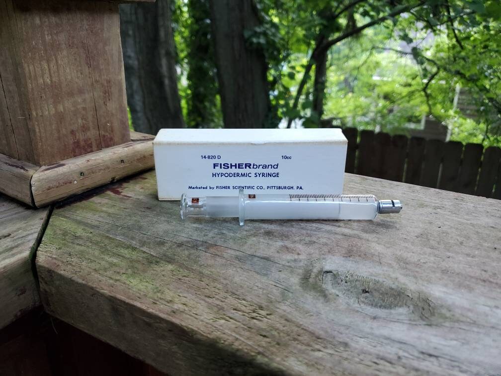 Fishman Syringes Vintage Fisher Hypodermic Syringe Glass Needle - Etsy