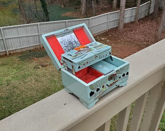 Vintage Japanese Jewelry Music Box Made in Japan