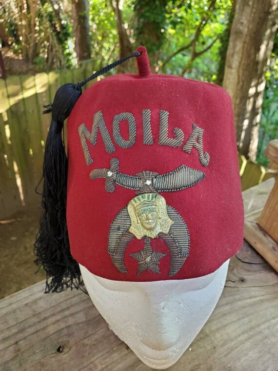 Vintage Freemason Shriner Moila Cap Hat 