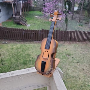 Vintage Enesco Guitar Music Box Mini Guitar