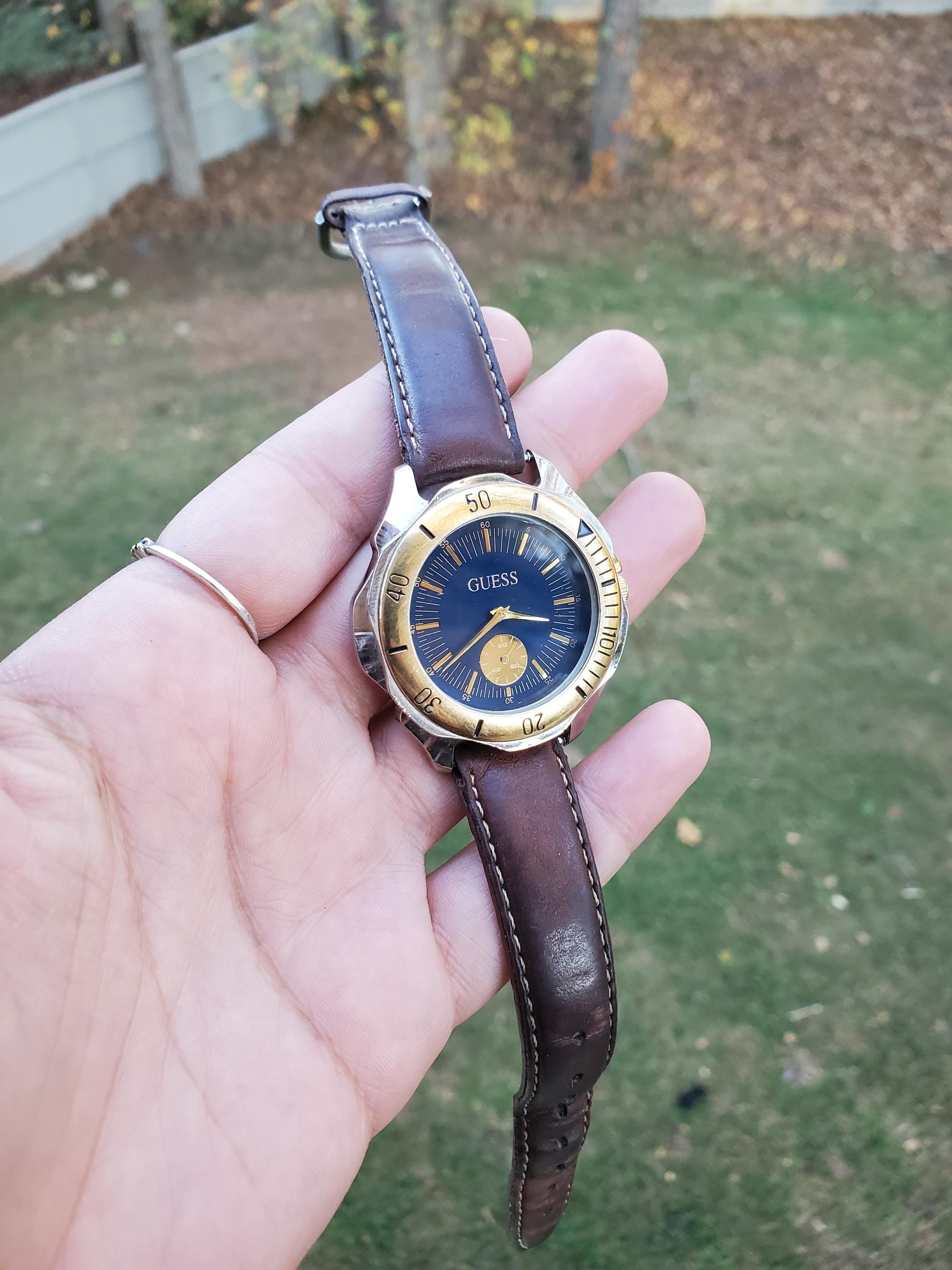 Fossil & Guess vtg. watches - leather bands -  classics - both in great shape!!! Jardine Fossil Watch With Leather Bands | The VandalStore main image 3