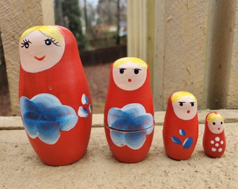 ヴィンテージ マトリョーシカ 入れ子人形 5個セット - Etsy 日本