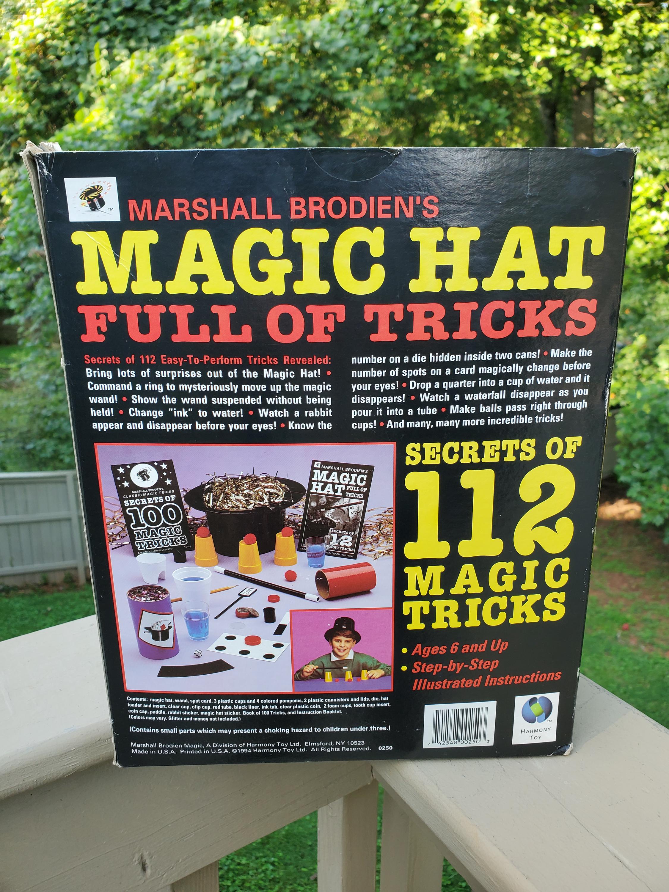 Vintage 1990s Marshall Brodiens Magic Hat Full of Tricks Box Set