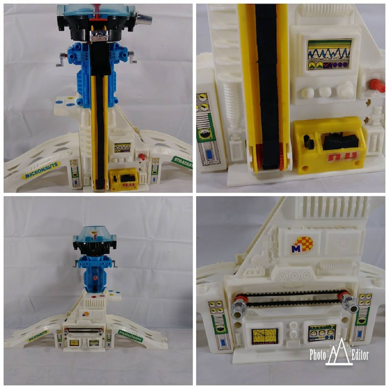 Vintage 1970s Mego Micronauts Stratastation Track Toy Set