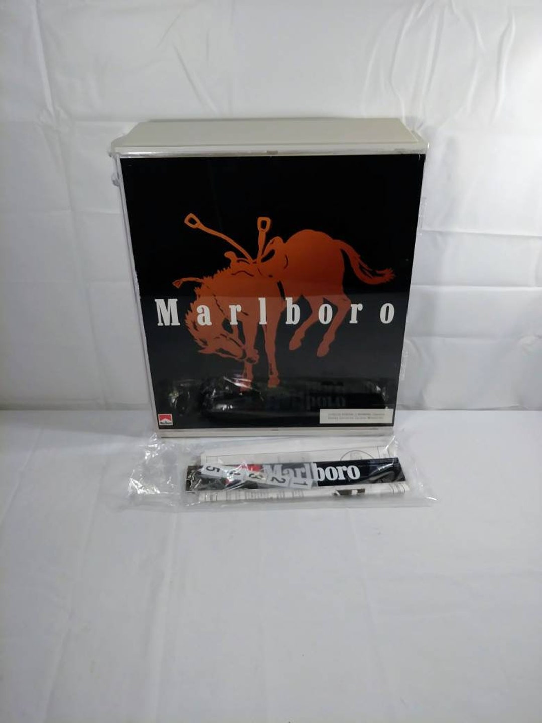 Vintage NOS Philip Morris Marlboro Cigarette Display Case Store Counter  Display