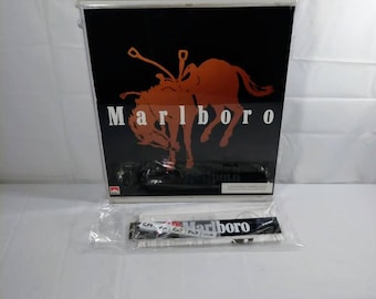 Vintage NOS Philip Morris Marlboro Cigarette Display Case Store Counter Display