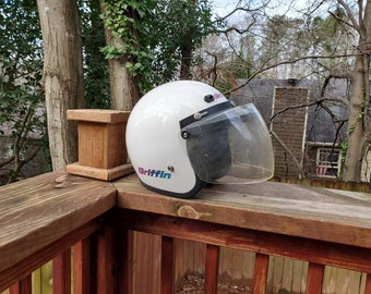 Vintage Griffin Motorcycle Helmet