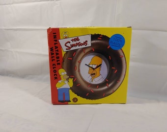 Vintage NOS Simpson Inflatable Wall Clock Sealed Box