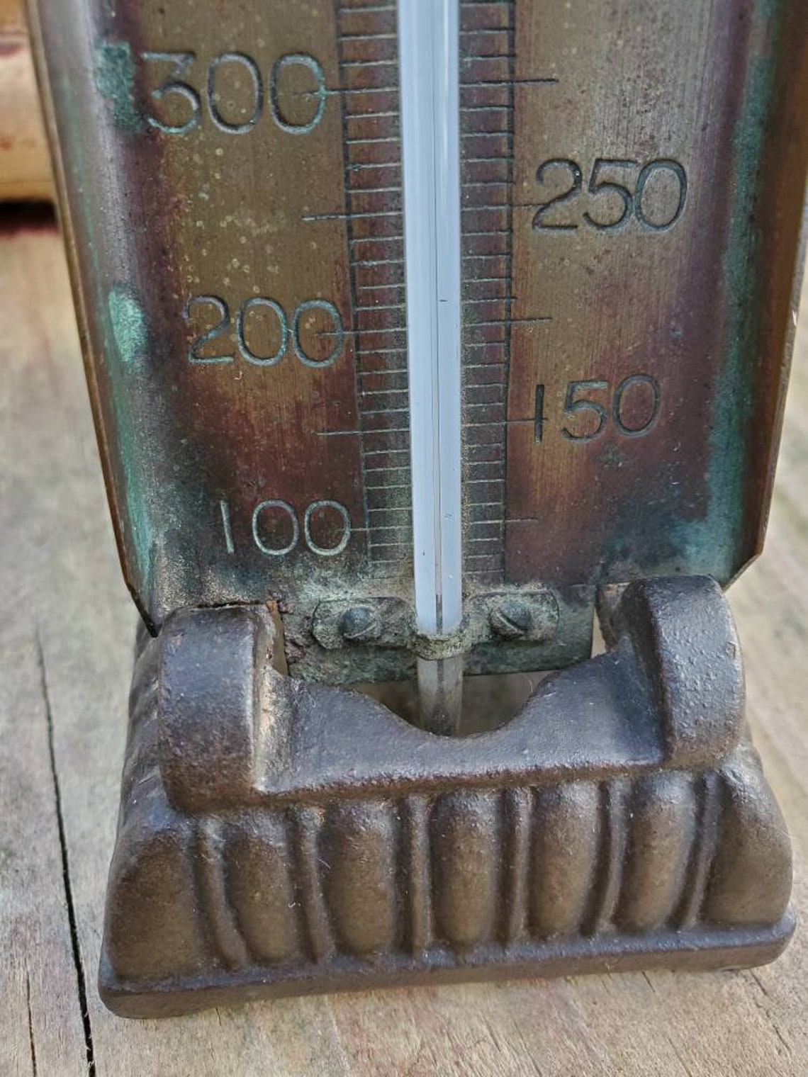 Antique 19th Century Oven Thermometer Cast Iron Etsy