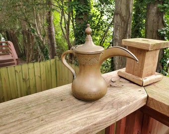 Antique Brass Dallah Coffee Pot Brass Coffee