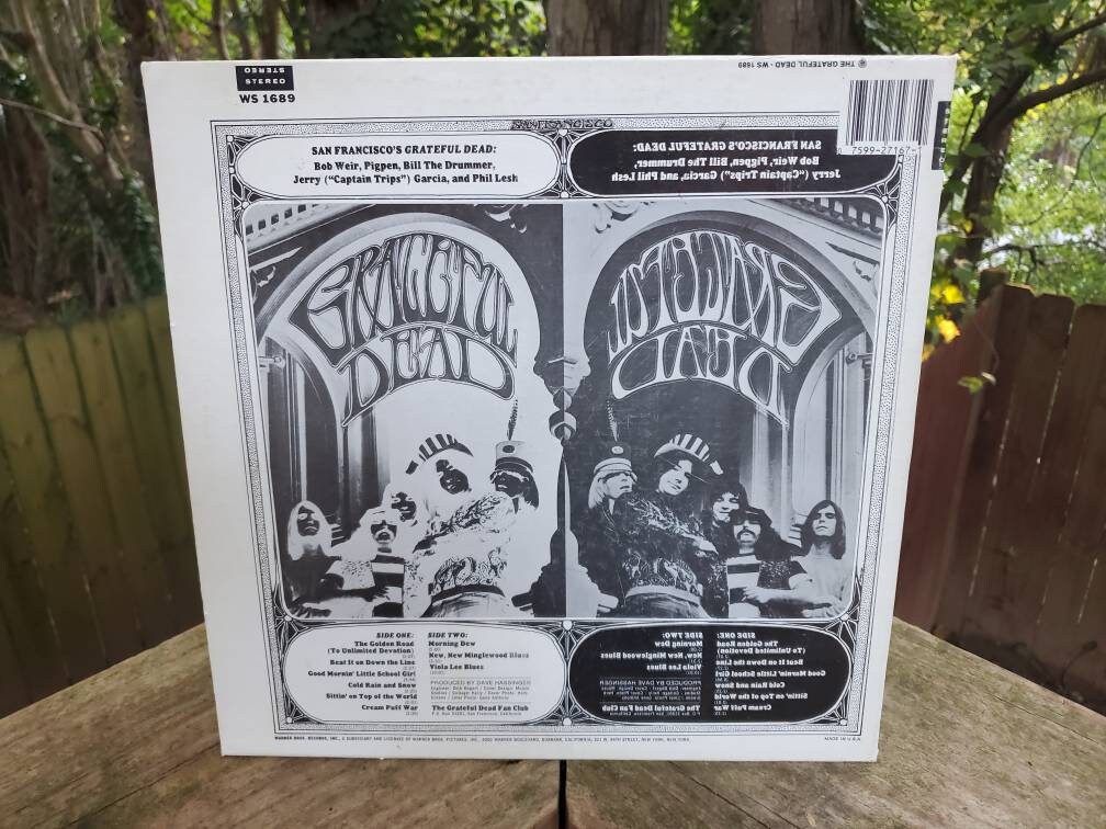 Vintage Grateful Dead Self Titled Album Vinyl WS 1689 WB White