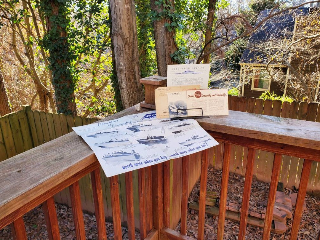 Vintage Owen's Yacht Company Catalog Brochure Pamphlet Lot Etsy