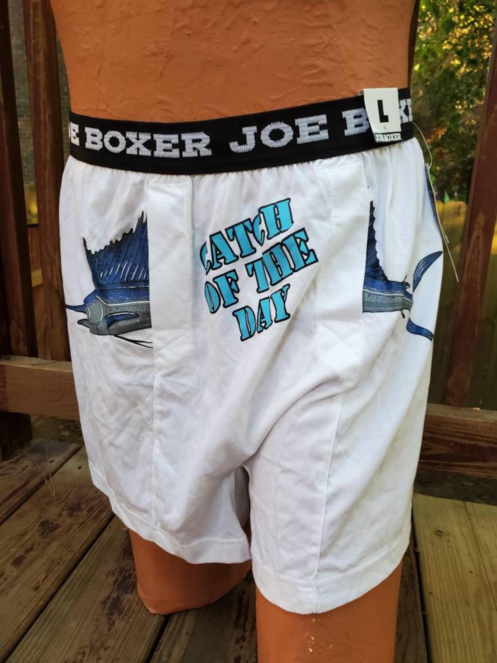 Vintage 1990s Joe Boxer Catch of The Day Boxers Etsy México