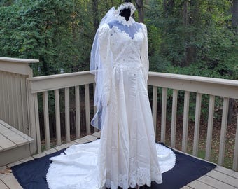 Robe de mariée vintage Robe de mariée perlée