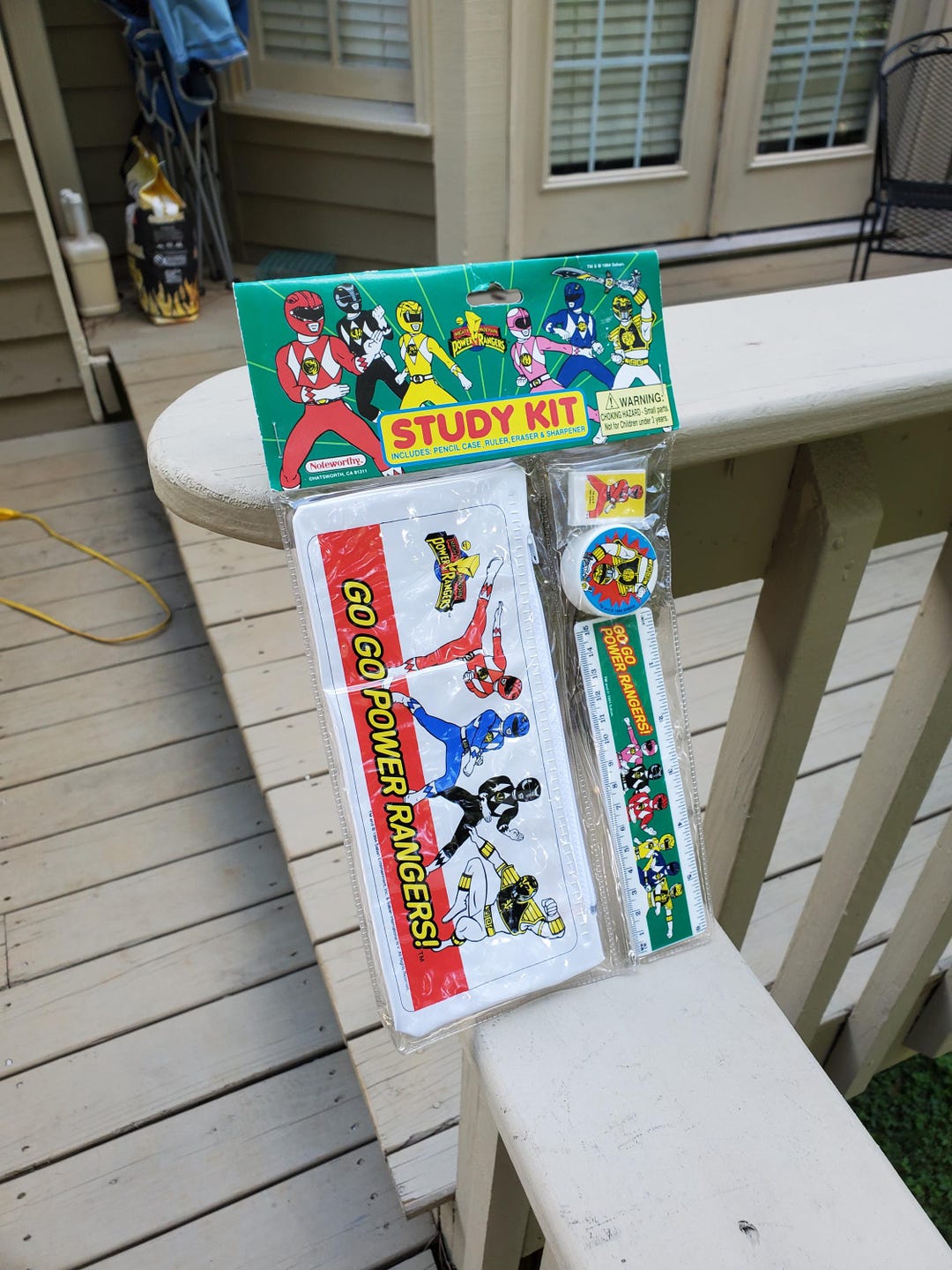 Vintage 90s Saban Power Rangers Study Kit Pencils Pencil Pouch Erasers ...