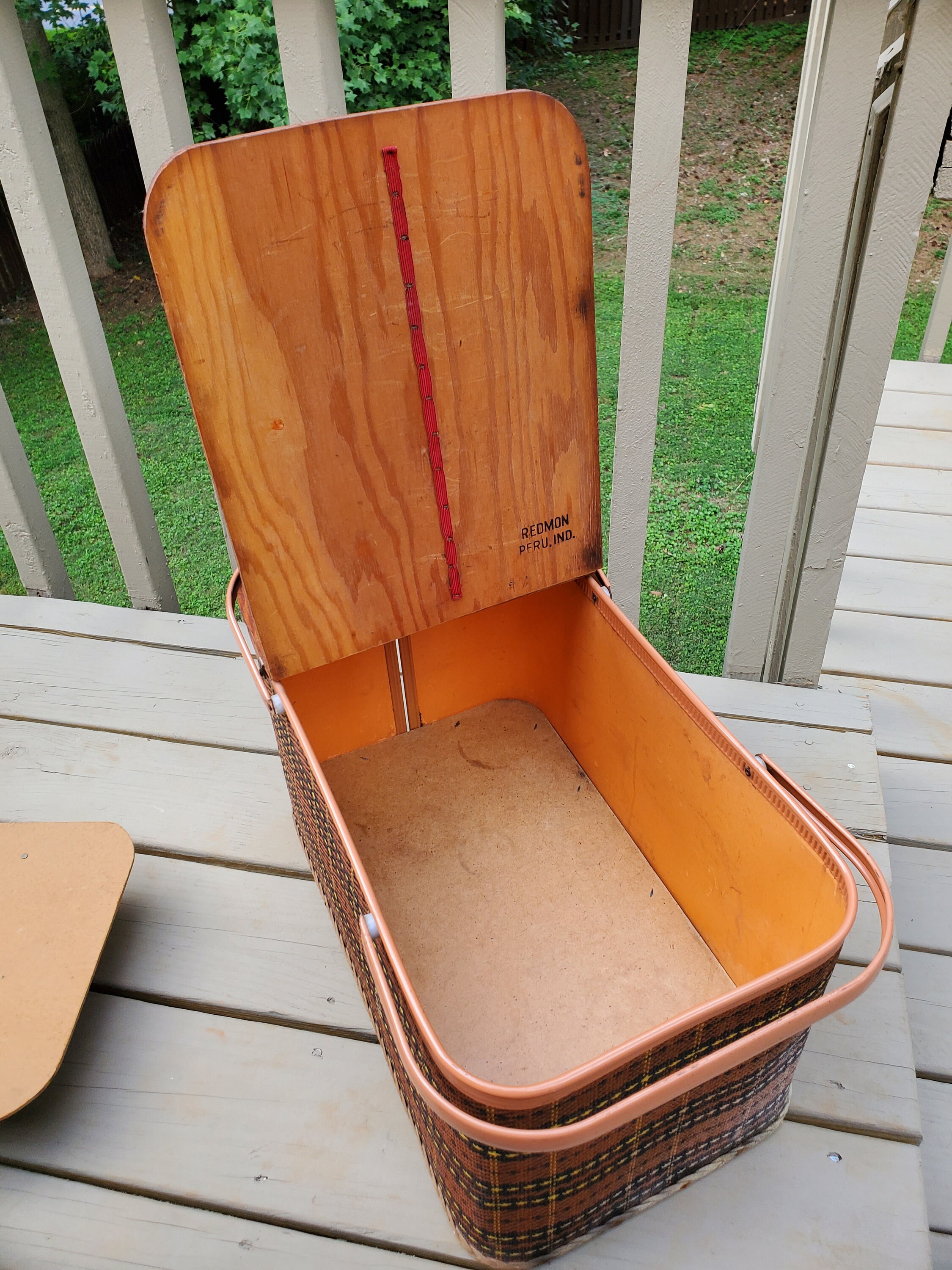 レッドモンレドマンredmonビンテージバスケットキャンプレトロチェック