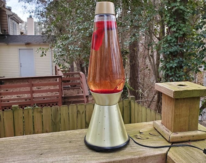 Vintage Lava Lite Starlight Lava Lamp Red Lava Lamp Etsy