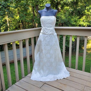 Vintage Jessica Mcclintock Millennium 2000 Strapless Dress Beaded Dress