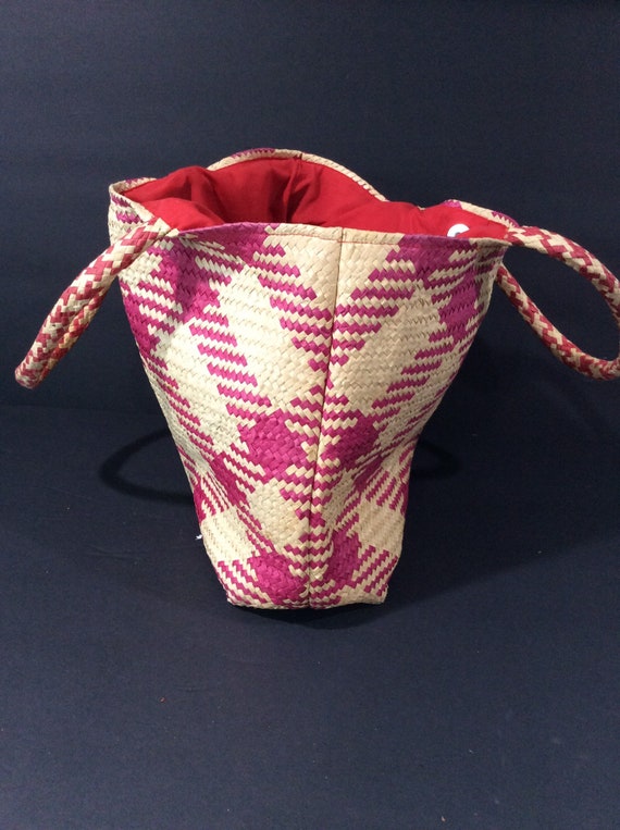 Vintage Straw Bag/Woven Straw Bag/Swee Lo of New … - image 5