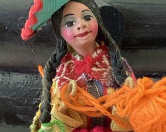 Vintage South American Folk Art Doll