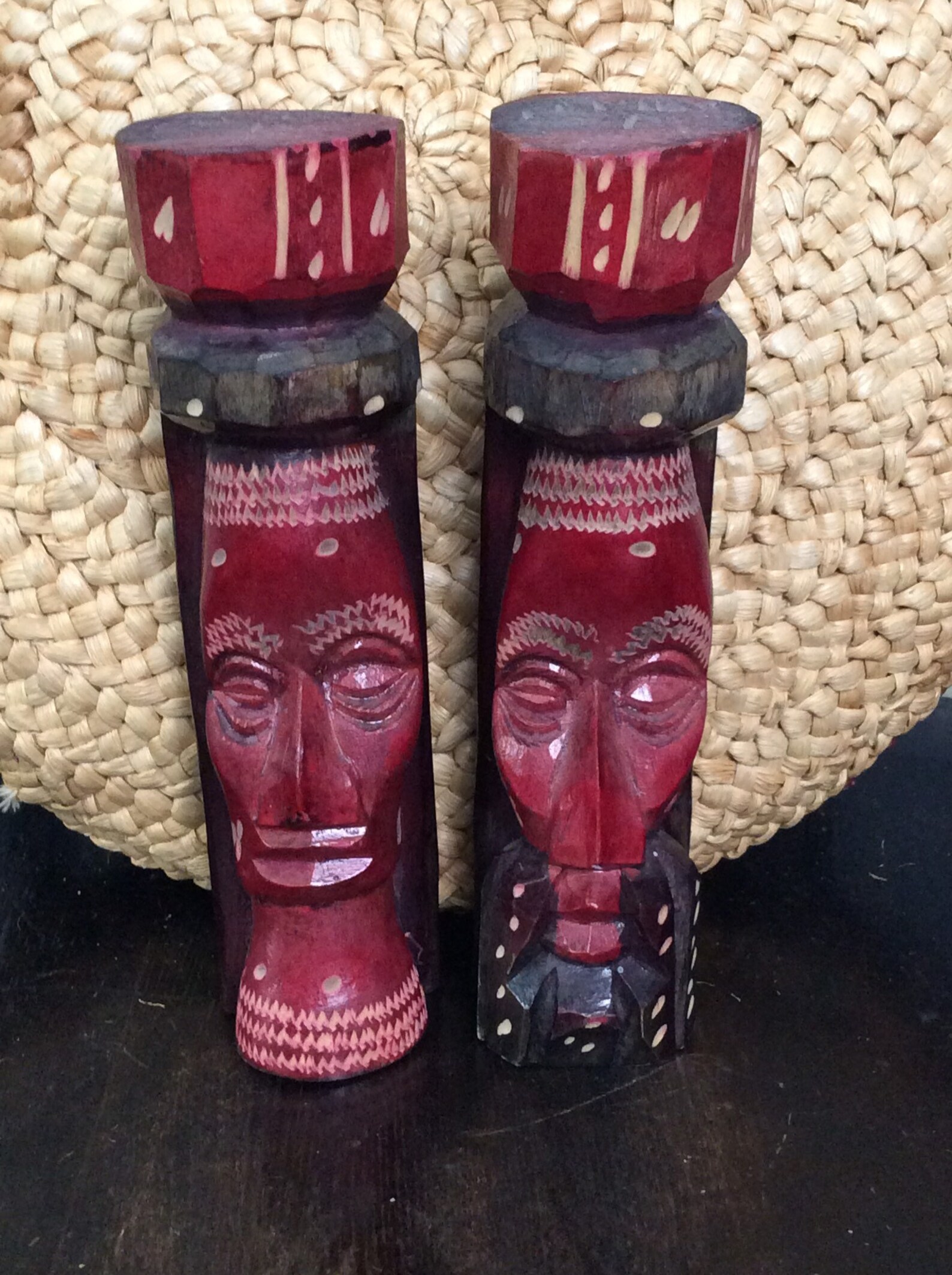 Jamaican Wood Statues/ Jamaican Totems/ Jamaican Male and Etsy